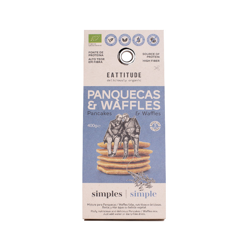 Mistura para Panquecas & Waffles Bio Simples 400g Eattitude